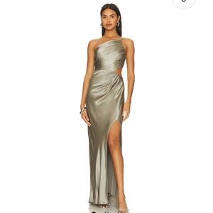 New with tags Shona Joy sage satin dress